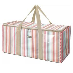 BALEINE Extra Large Storage Tote Zippers & Carrying‎ Handles Heavy-Duty Oxford